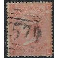 1865 SG94 4d Vermillion Plate 7 Good/Fine USed ...