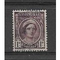 Australia.SG203 1d Queen Elizabeth (Brown-Purpl...