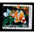 Australia 2010 Fish 60c Used Stamp 11.5 Perf. S...