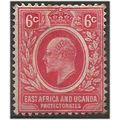East Africa & Uganda Prot 1907 SG36 6c Red Wmk ...