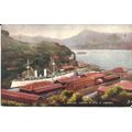 Naval JAPANESE WARSHIP AT NAGASAKI Tuck Oilette...