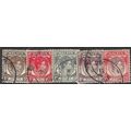 STRAITS SETTLEMENTS 1937/1941 5 different value...