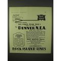 1935 Rock Island Railroad Ad - See Pikes Peak Too