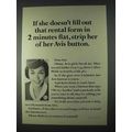 1966 Avis Rent-a-Car Ad - Strip Her Of Her Button