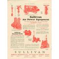 SULLIVAN MACHINERY COMPANY 1928 air power equip...