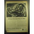 1945 American Viscose Corporation Ad - Getting at the inside story of a shoe