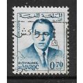 MOROCCO 1962 KING HASSANTI 70F BLUE SG 119 FINE...