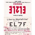 Republic Of Liberia Kasee QSL 2x Amateur Radio ...