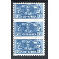 SOUTH AFRICA Sg101 3d blue trio lightly m/mint ...