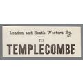 LONDON & SOUTH WESTERN RAILWAY LUGGAGE LABEL - ...