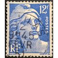 Stamp France SG1007a 1947 12Fr Marianne Used