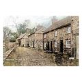 ptc9244 - Yorks - Early street scene, Cottages ...