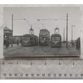 Photo Blackpool Trams at Uncle Toms Cabin in 1949