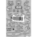 A6 Animal Stamp set. Fox. Deer. Seal, Rabbit, B...