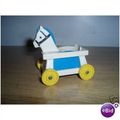 Fisher Price 4" Blue Horse Scooter