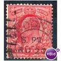 GB stamps 1902-10 KEV11 - 1d SG219 London 78