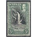St Lucia 1936 SG118 3d Black & Dull Green Mount...