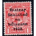 1922 Ireland Sg31 1d SCARLET MOUNTED MINT (BT46)