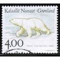 1995 Greenland Sc# 296 used - Polar Bear 4.00 kr