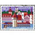 SWITZERLAND, 800th Anniversary of Luzern, blue ...