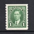 Canada - 1937-38 - 1c Green (Coil Stamp) (sg368...