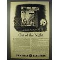 1941 General Electric Ad - Out of the Night