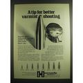 1973 Hornady Hollowpoint Bullets Ad - A Tip for Better Varmint Shooting