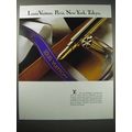 1988 Louis Vuitton Pen Ad - Paris, New York, Tokyo