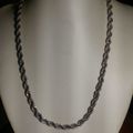 Silver Rope Chain Necklace 5mm Silver Heavy Dut...