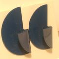 Navy Blue Earring Retro Geometric Metal Enamel ...