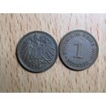 1909j 1 Pfennig Germany Empire Coin