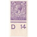 GB KGV 1913 3d BLUISH VIOLET SG376 MOUNTED MINT...