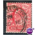 GB stamps 1902-10 KEV11 - 1d SG219 Newcastle Up...