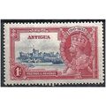 Antigua 1935 SG91 1d Deep Blue & Carmine Silver...
