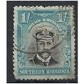 S Rhodesia 1924 SG10 1/- Black & Light Blue Fin...