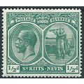 St Kitts-Nevis 1921 SG37 1/2d Blue-Green Mounte...