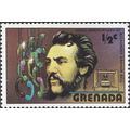GRENADA, Alexander Graham Bell, violet 1977, ½c