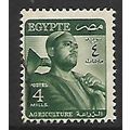 EGYPT 1953 AGRICULTURE 4M GREEN SG417 FINE USED#
