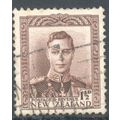 New Zealand 1938 - 1½d brownish purple KGV1 - used