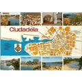 Spain CIUDADELA Map Postcard (MH 8814 m)