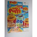 Quaker Sugar Puffs 2002 Cereal Box Sporty Stick...