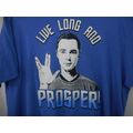 T Shirt Big Bang Theory Live Long and Prosper 3X