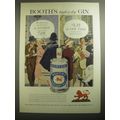 1959 Booth's High & Dry Gin Ad - Booth's High & Dry Gin