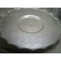 Serving tray aluminum ruffled edging