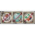 1962 3 different values - #993 cancelled