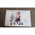 M&L Comic / Humour Postcard - When shall we mee...