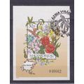 HUNGARY 1993 ASIAN FLOWERS BOUQUET MINIATURE SH...