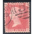 sg43 1d red plate 93 (M D) GOOD USED BDO13