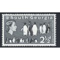 South Georgia 1963 Sg4 2½d Black lightly Mounte...