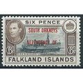 FID South Orkneys 1944 C6 6d Blue & Brown Light...